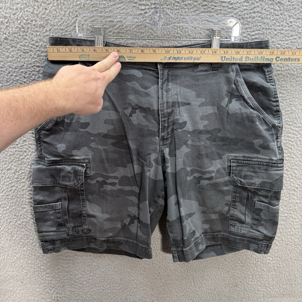 Red‎ Head Shorts Mens 38 Gray Camouflage Cargo Stretch Outdoors Hiking Workwear - Picture 3 of 9